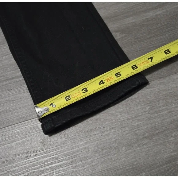 Levi's 502 Regular Fit Jeans Boys 12 Reg Black Denim Stretct Adjustable waist - Picture 10 of 10